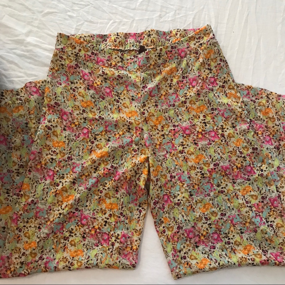 high waisted, high rise, wide leg pants